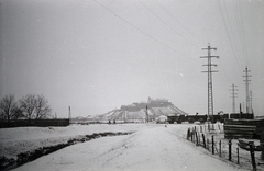 Ukraine,Zakarpattia Oblast, Mukachevo, szemben a Vár., 1942, Mohai család, castle, tanker, Fortepan #257150