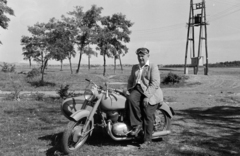 1961, Ladinek Viktor, horn, motorcycle with sidecar, motorcycle, Fortepan #257396