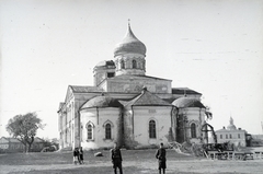 Oroszország, Alekszejevka, Szentháromság templom. A felvétel a vöröskeresztes kórházvonat egyik útjáról készült sorozat része., 1942, Reményi József, Fortepan #257621