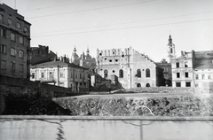 Lengyelország, Przemyśl, Plac Rybi. A felvétel a vöröskeresztes kórházvonat egyik útjáról készült sorozat része., 1942, Reményi József, Fortepan #257703