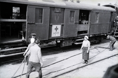 1942, Reményi József, hospital-train, Fortepan #257939