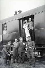 1942, Reményi József, hospital-train, Fortepan #257945