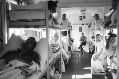 1942, Reményi József, hospital-train, Fortepan #257980