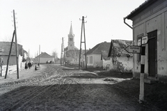 Hungary, Boldogasszony tér, szemben a Sarlós Boldogasszony-templom., 1942, Reményi József, Fortepan #258062