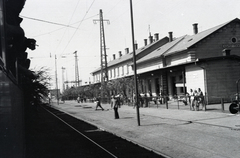 Hungary, Budapest IX., Budapest-Ferencváros vasútállomás. A felvétel a 154-es számú vöröskeresztes kórházvonat egyik útjáról készült sorozat része., 1942, Reményi József, train station, Budapest, Fortepan #258069