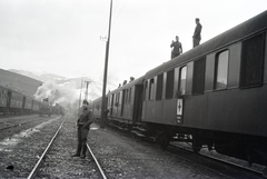 Ukraine, (ekkor Ławoczne), vasútállomás., 1943, Reményi József, hospital-train, Fortepan #258284