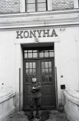 Hungary, Sopron, 1944, Reményi József, canteen, kitchen, Hungarian soldier, Fortepan #258327