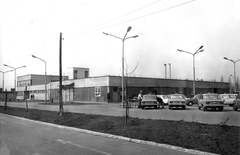 Magyarország, Budapest IX., Könyves Kálmán körút, a Főtaxi telephelye a Mester utca közelében., 1979, Ferencvárosi Helytörténeti Gyűjtemény, szovjet gyártmány, taxi, Lada-márka, lámpaoszlop, automobil, rendszám, VAZ 2101, Budapest, Főtaxi, Fortepan #25837