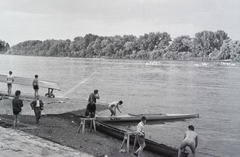 Magyarország, Budapest III., Római part, Kossuth Lajos üdülőpart 111., Tungsram üdülőtelep., 1966, Reményi József, Budapest, Fortepan #258371