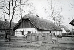 Magyarország, Ramocsaháza, Kossuth Lajos utca., 1959, Reményi József, zsúptető, parasztház, falu, Fortepan #258451