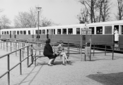 Magyarország, Hűvösvölgy, Budapest II., a Gyermekvasút (Úttörővasút) végállomása., 1960, Reményi József, Gyermekvasút, Budapest, Fortepan #258753