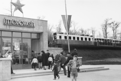 Magyarország, Hűvösvölgy, Budapest II., a Gyermekvasút (Úttörővasút) végállomása., 1960, Reményi József, Gyermekvasút, Budapest, Fortepan #258756