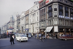 O'Connell Street Lower és Eden Quay sarok az O'Connell Bridge felől., 1964, UWM Libraries, bicycle, Fortepan #258922