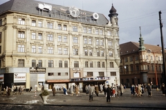 Csehország, Brno, namesti Svobody., 1960, UWM Libraries, Harrison Forman, színes, Fortepan #259149