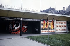 Germany, Berlin, Kelet-Berlin, Unter den Linden - Friedrichstrasse sarok., 1961, UWM Libraries, GDR, poster, flag, theater, german text, Fortepan #259373