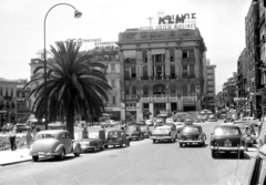 Görögország, Athén, Szüntagma tér., 1960, UWM Libraries, Harrison Forman, pálmafa, forgalom, Fortepan #259444