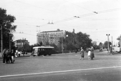 Oroszország, Moszkva, Lenyingradszkij proszpekt (Lenyingradszkovo sossze), szemben jobbra a Volokolamszkoje sossze., 1939, UWM Libraries, Harrison Forman, Fortepan #259939