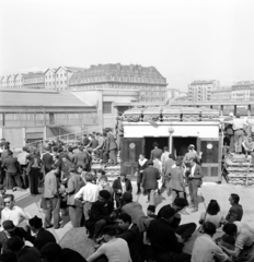 France, Marseille, régi kikötő (Vieux-Port de Marseille), az SS Ville d'Oran óceánjáró hajó fedélzete., 1947, UWM Libraries, men, Fortepan #260024