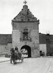 Lengyelország, Chełmno, ulica Dworcowa, Grudziądz-kapu (Brama Grudziądzka)., 1934, UWM Libraries, Boyd Louise Arner, Fortepan #260089