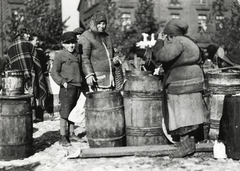 Lengyelország, Łódź, piac., 1934, UWM Libraries, Boyd Louise Arner, Fortepan #260149