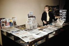 Poland, 1960, UWM Libraries, newspaper, newsstand, colorful, Fortepan #260217