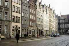 Poland, Gdańsk, Hosszú Piac (Dlugi Targ)., 1960, UWM Libraries, colorful, street view, Fortepan #260253