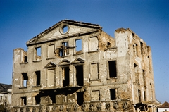 Poland, Warsaw, ulica Hipoteczna 2., a Załuski-könyvtár épületének romjai., 1960, UWM Libraries, colorful, damaged building, war damage, Fortepan #260254