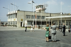 Poland, Warsaw, Varsó–Okęcie repülőtér (Port lotniczy Warszawa-Okęcie), ma Varsó-Chopin repülőtér (Lotnisko Chopina w Warszawie)., 1960, UWM Libraries, colorful, Fortepan #260309