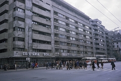 Románia, Bukarest, Bulevardul General Gheorghe Magheru, előtérben a Strada C. A. Rosetti kereszteződése., 1970, UWM Libraries, Harrison Forman, gyalogátkelő, Fortepan #260525