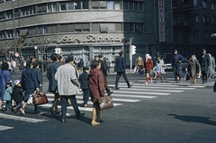 Románia, Bukarest, Bulevardul General Gheorghe Magheru - Strada C. A. Rosetti sarok., 1970, UWM Libraries, Harrison Forman, gyalogátkelő, Fortepan #260535