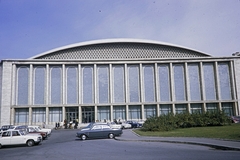 Románia, Bukarest, Strada Ion Câmpineanu (13 Decembrie), a Kongresszusi Csarnok (Sala Palatului)., 1970, UWM Libraries, Harrison Forman, Fortepan #260552