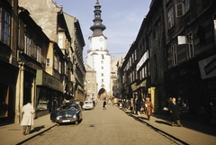 Slovakia, Bratislava, Mihály utca (Michalská ulica) a Mihály-kapu felé nézve., 1960, UWM Libraries, colorful, street view, Fortepan #260593