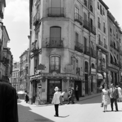 Spain, Calle Comercio - Calle de Toledo de Ohio sarok, 1961, UWM Libraries, Fortepan #260622