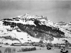 Switzerland, Engelberg, balra kissé feljebb a Hotel Terrace, középen kimagaslik a Hotel Edelweiss., 1929, UWM Libraries, Fortepan #260670