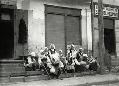 Ukrajna, Sztarij Szambir, ruszin (hucul) nők., 1934, UWM Libraries, Boyd Louise Arner, népviselet, Fortepan #260717