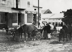 Ukrajna, Sztarij Szambir, ruszinok (huculok) a piactéren., 1934, UWM Libraries, Boyd Louise Arner, Fortepan #260731