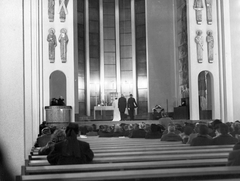 Hungary, Városmajor, Budapest XII., Jézus Szíve-templom (Árkay Aladár és Árkay Bertalan)., 1939, Fortepan, church, church interior, Budapest, Aladár Árkay-design, Bertalan Árkay-design, Fortepan #26078