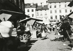 Ukrajna, Lviv, Régi piactér (Rinok), 1934, UWM Libraries, Boyd Louise Arner, Fortepan #260783