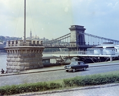 1964, Faragó György, M21 Wolga, colorful, bridge, Fortepan #260956