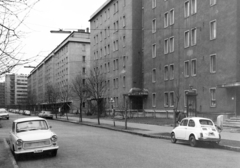 Hungary, Budapest XI., Baranyai utca az iskola előtt, szemben jobbra az Erőmű utca torkolata, legtávolabb a Budafoki út - Bogdánfy utca melletti ház látható., 1977, Faragó György, number plate, Budapest, Fortepan #261290