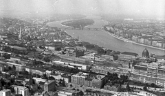 Magyarország, budai Vár, Budapest I., légifotó a budai Várról., 1963, MHSZ, légi felvétel, Budapest, Fortepan #26152