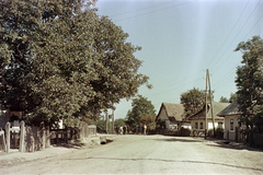 Magyarország, Tornyosnémeti, Fő utca., 1954, Faragó György, színes, utcakép, földút, Fortepan #261545