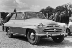 Csehország, Brno, Vásárváros, Brnói Nemzetközi Vásár., 1956, Faragó György, Skoda Octavia, Skoda-márka, Csehszlovákia, Fortepan #261605