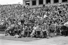 1958, Faragó György, nézőtér, szurkoló, egyenruha, Fortepan #261851