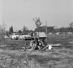 Magyarország,Balaton, Badacsonytomaj, Badacsonyörs, kemping., 1966, Faragó György, Trabant 601, Trabant 600, Fortepan #262031