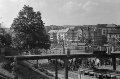 Magyarország, Budapest II., Széll Kálmán (Moszkva) tér a Várfok utcához vezető gyalogos felűljáró., 1972, Gyulai Gaál Krisztián, Budapest, Fortepan #262252