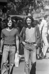 1975, Gyulai Gaál Krisztián, street view, hands in pockets, Fortepan #262702