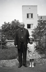 1932, Vincent Till Baumgartner, portrait, old person, suit, vest, bald, Fortepan #262959