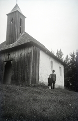 1936, Vincent Till Baumgartner, wood panelling, chapel, church, Fortepan #262965