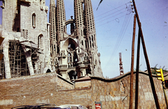 Spanyolország, Barcelona, a Sagrada Família (Szent Család) templom., 1973, Dr. Iván Zoltán, színes, Fortepan #263006